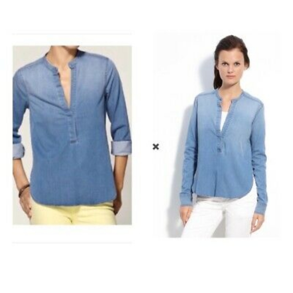 Vince Ombré Lightweight Denim Shirt